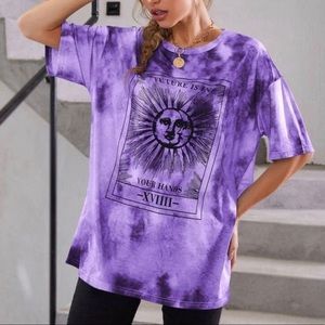 Purple tie-dye shirt